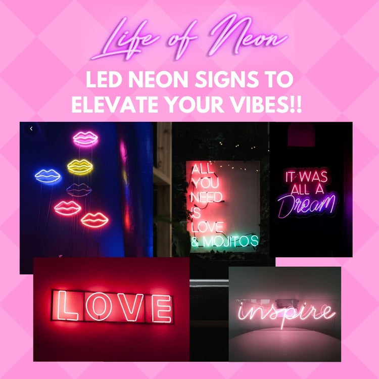 neon light signs wall decor