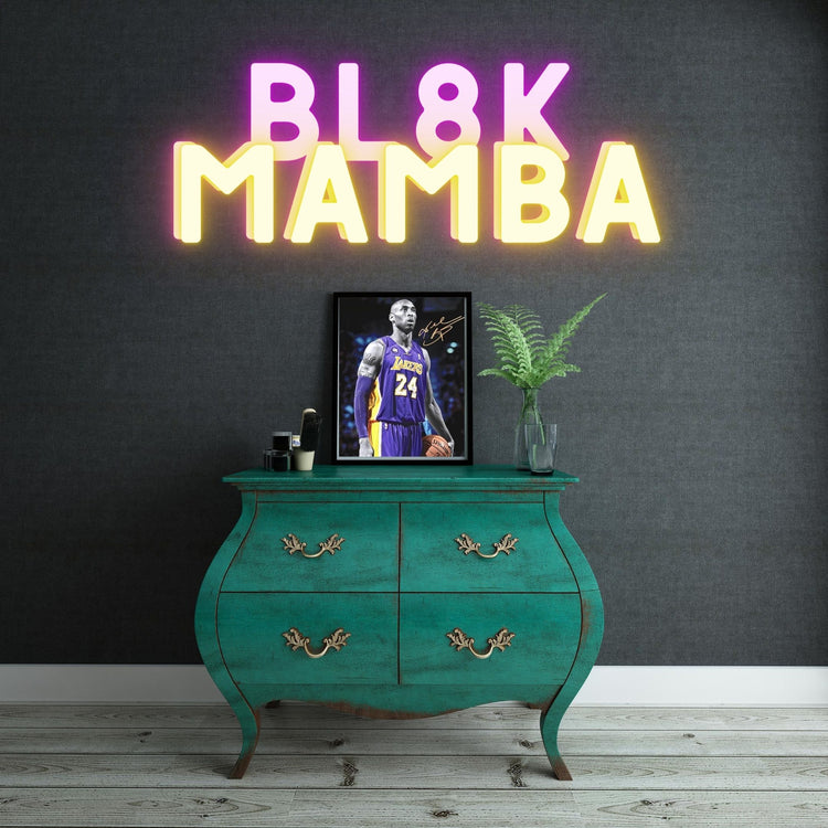 'Black Mamba' Neon Sign