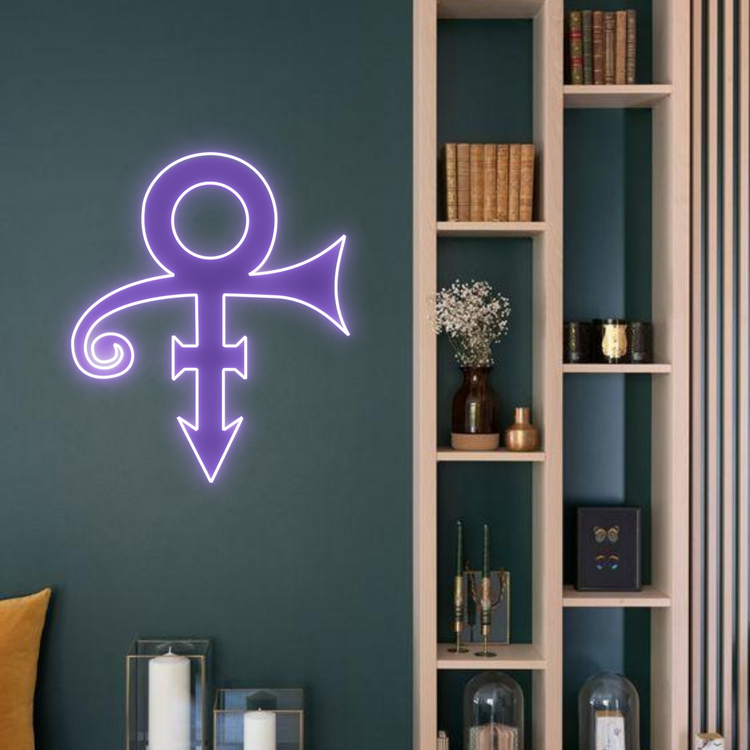Purple Prince Symbol Neon Sign Life of Neon