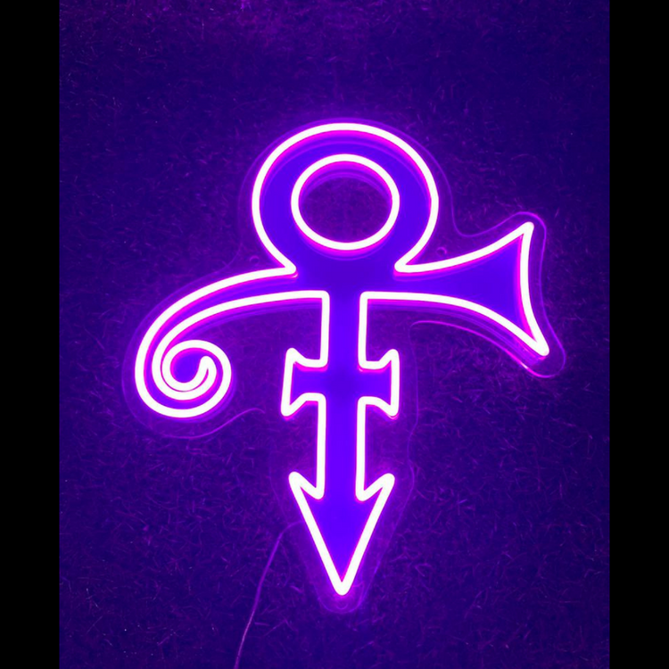 Purple Prince Symbol Neon Sign Life of Neon
