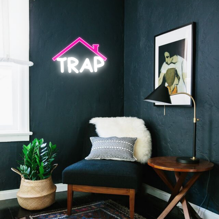 Trap House, Hip hop art, Rap Art, urban art, Pink neon sign | Life of Neon